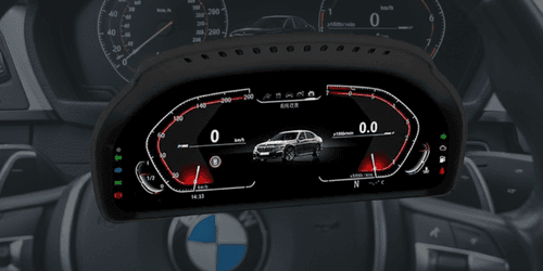 BMW hayalet gösterge yan görünüm