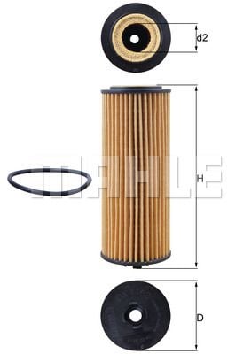 Yağ Filtresi Oil Filter Element - MAHLE - Stok Kodu: OX1162D - PARÇA HATTI