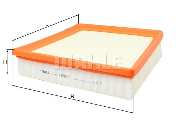Hava Filtresi Air Filter Element - MAHLE - Stok Kodu: LX43351 - PARÇA HATTI