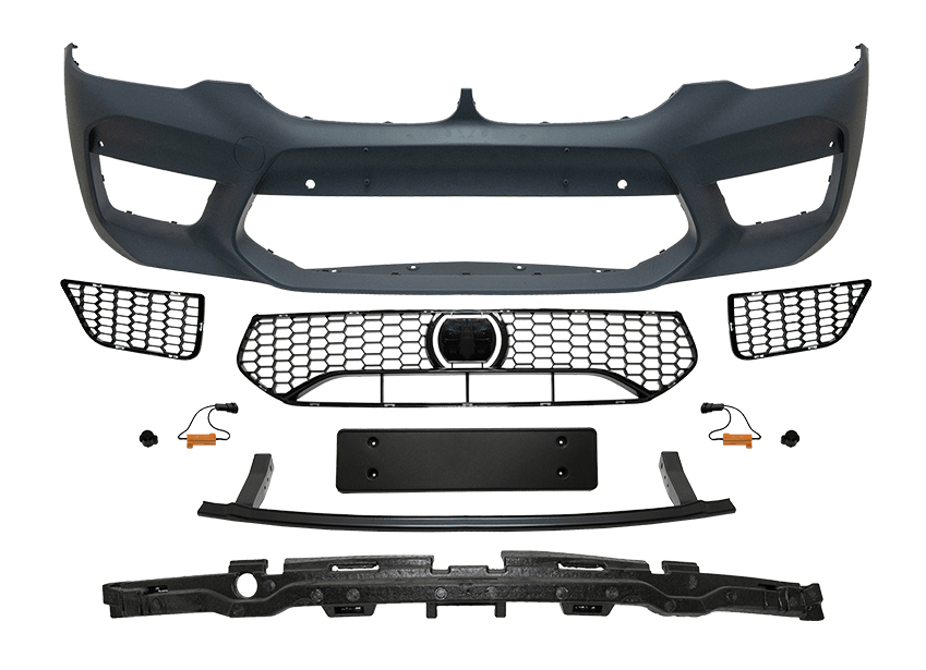 BMW 5 Serisi G30 2016-2023 Komple Tampon Ön PDCli M5 F90 2017-20 Wender 51118073720S1 - Parça Hattı - Stok Kodu: G30_BA51118073720S1 - PARÇA HATTI