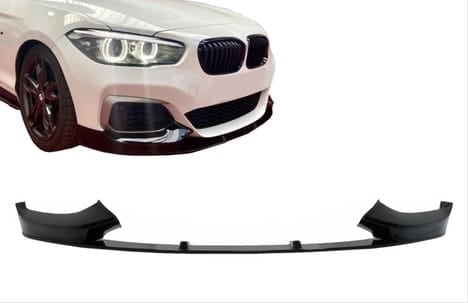 BMW 1 Serisi F20 (2015-2018) LCI MT Tampon İçin Ön Lip Piano Black - Parça Hattı - Stok Kodu: F20-BMF20OL-1 - PARÇA HATTI