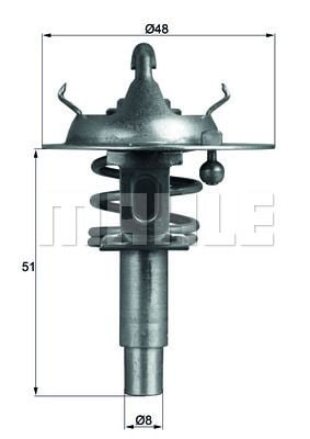 Termostat Mercedes Benz C Class W204 90C - MAHLE - Stok Kodu: TX10690D - PARÇA HATTI