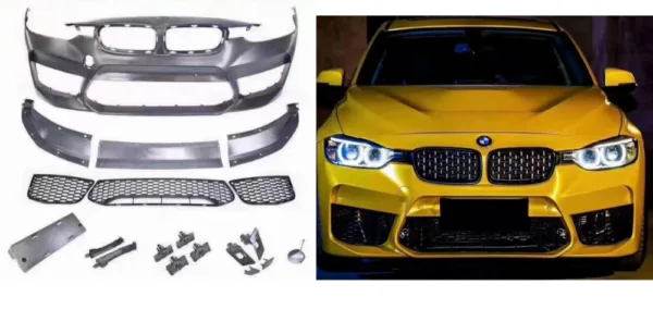 BMW 3 Serisi F30 2012-2018 Komple Tampon Ön M5 Tip Wender 51118058805S1