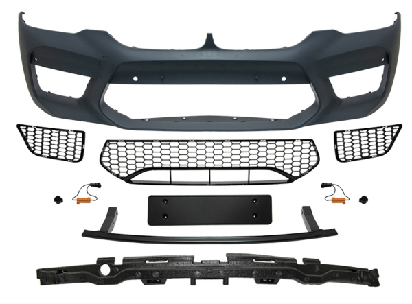 BMW 5 Serisi G30 2016-2023 Komple Tampon Ön PDCli M5 F90 2017-20 Wender 51118073720S2