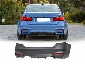 BMW 3 Serisi F30 2012-2018 Tampon Difüzörü Arka; 2B2 Çıkış M3 Wender 51128058758