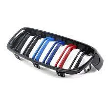 BMW 3 Serisi F30 2012-2018 Tampon Izgarası Ön Sol; Kısm.Açık, Gümüş Çitalı Sport Wender 51117300739S1