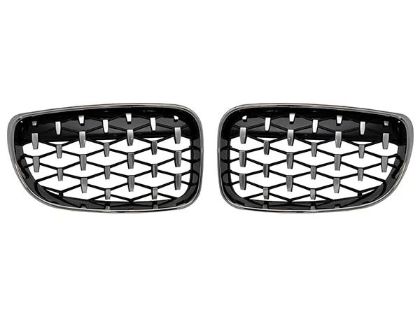 BMW 1 Serisi E87 2003-2010 Panjur Set Krom/Krom/Siyah Diamond 2007-11