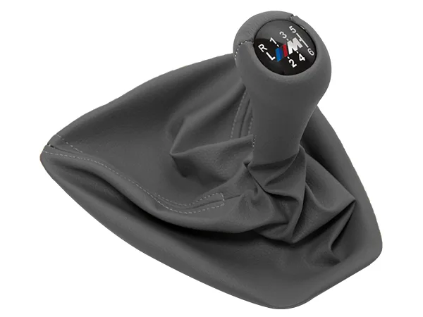 BMW 3 Serisi E92 2006-2013 Topuzlu Vites Körüğü 6 İleri Man.Şanz Gri Suni Deri M Wender 25112283050GR