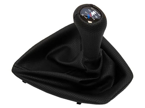BMW 3 Serisi E92 2006-2013 Topuzlu Vites Körüğü 6 İleri Man.Şanz Siyah Noktalı Suni Deri M Wender 25118036633BK