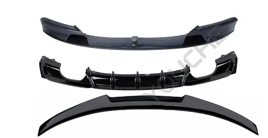 BMW 4 Serisi F32 2011-2018 Lip-Difüzör Seti Ön + Arka 2-Çıkış -///MSport Wender 51192334548