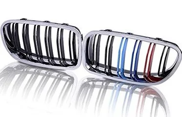 BMW 3 Serisi E93 2006-2013 Panjur (Set) Krom/Siyah Çift Çıtalı M Renkli 2006-09 Wender 923085