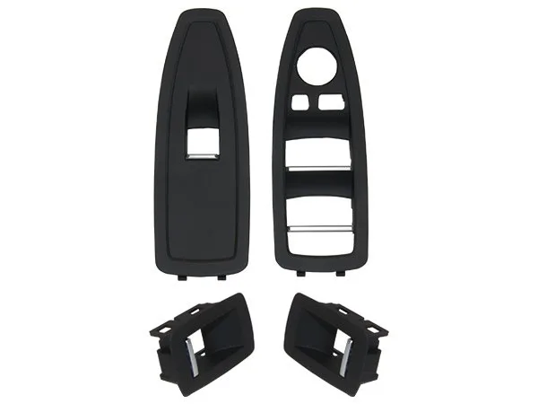 BMW 3 Serisi F30 2012-2018 Cam Düğme Çerçevesi Set Siyah Wender 51417289346S4