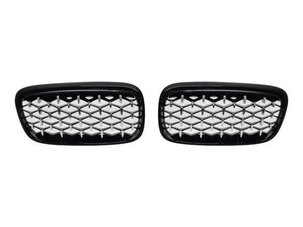 BMW 2 Serisi F22 2013-2021 Panjur (Set) Siyah/Krom/Siyah -Diamond- 2014-17 Wender 223168