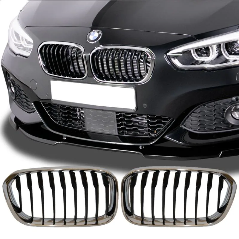 BMW 1 Serisi F20 2012-2018 Panjur (Set) MatSiyah, Çift Çıtalı Wender 51712240773