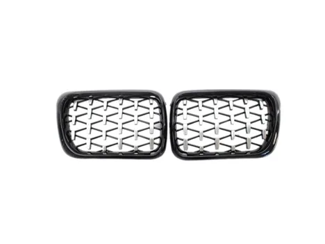 BMW 3 Serisi E36 (1997-1999) Diamond Panjur (Böbrek) Piano Black Çerçeve
