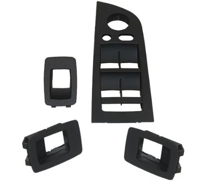 BMW 3 Serisi E90 (2006-2013) LCI Cam Düğme Çerçevesi Set Siyah Wender (9217332/874S4)