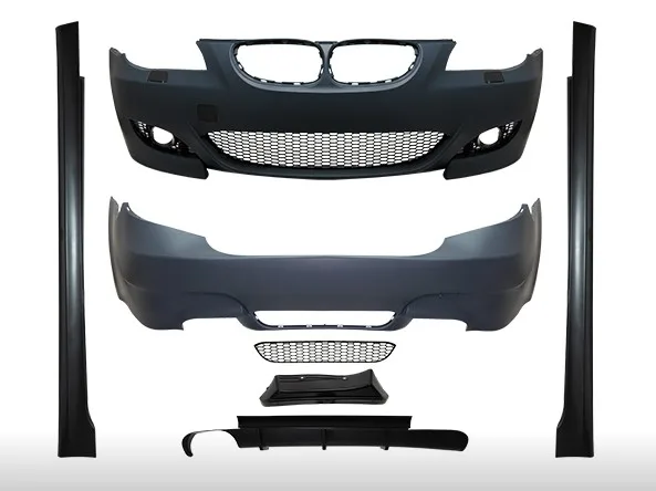 BMW 5 Serisi E60 (2003-2009) LCI M5 Bodykit (Ön/Arka Tampon,Far Yıkamalı,Sis Delikli,Arka PDC Delikleri Açılabilir,2b2 Çıkış,Marşpiyelli) Wender (0602105)