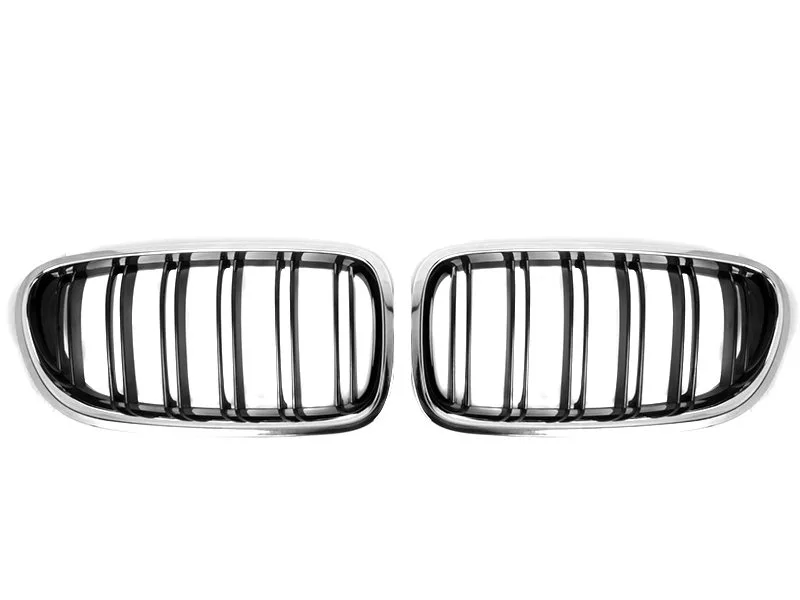 BMW 4 Serisi F32 2011-2018 Panjur (Set) Krom/Siyah Çift Çıtalı 2013-21 Wender 51712336814