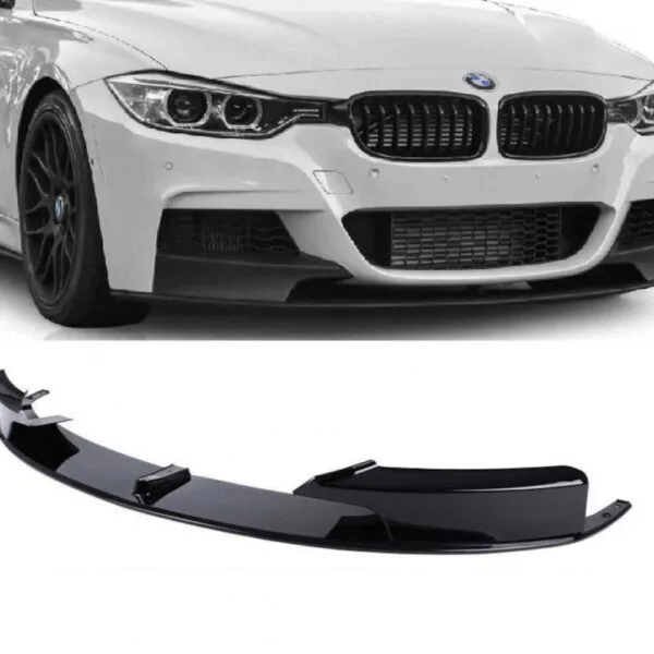 BMW 3 Serisi F30 2012-2018 Tampon Spoyleri Ön Alt; Mat-Siyah M Performance Wender 51192291364
